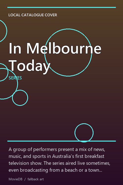 In Melbourne Today poster