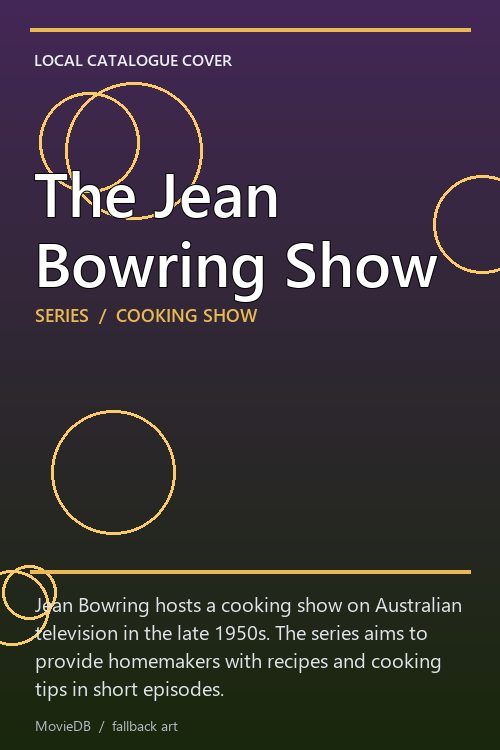 The Jean Bowring Show poster