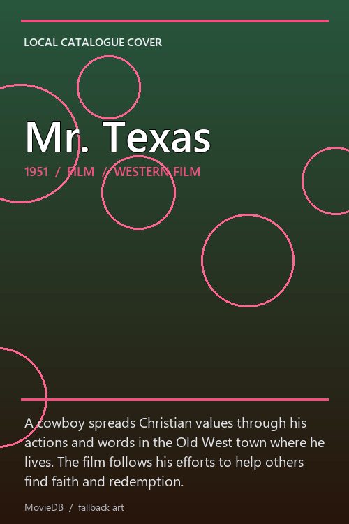Mr. Texas poster