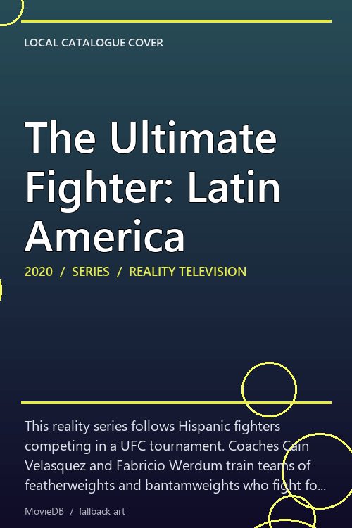 The Ultimate Fighter: Latin America poster