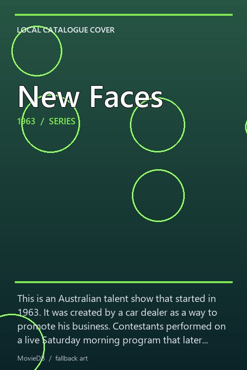 New Faces poster
