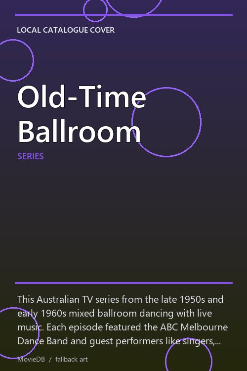 Old-Time Ballroom poster