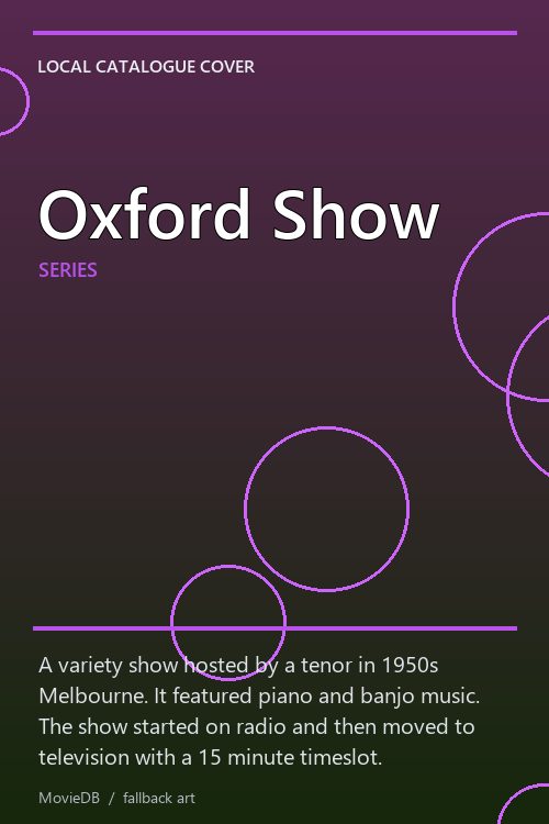 Oxford Show poster
