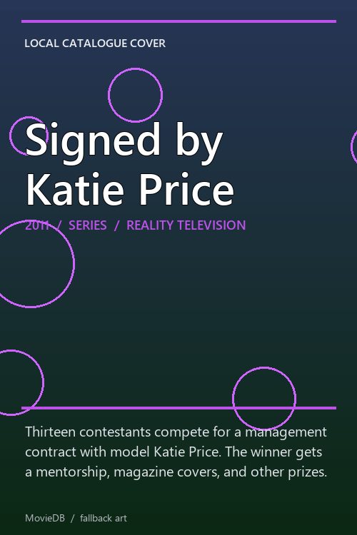 Signed by Katie Price poster