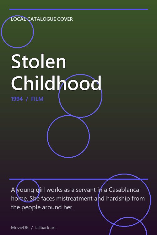 Stolen Childhood poster