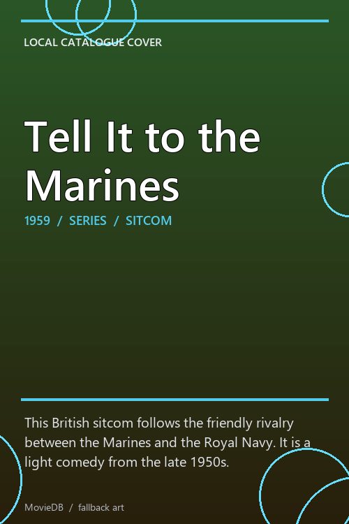 Tell It to the Marines poster