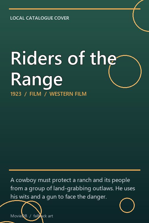 Riders of the Range poster