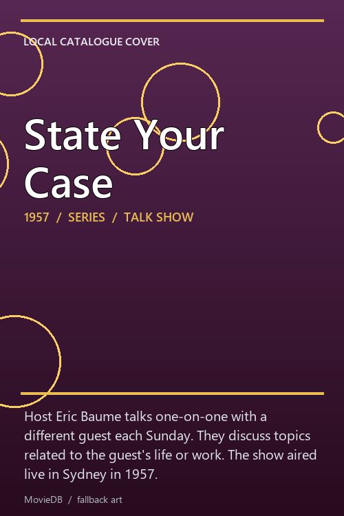 State Your Case poster