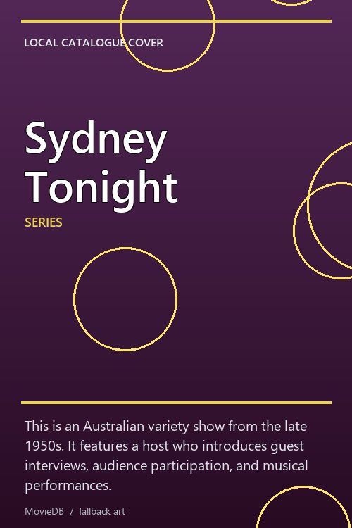 Sydney Tonight poster