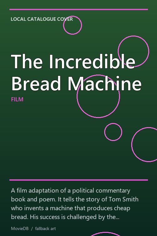 The Incredible Bread Machine poster