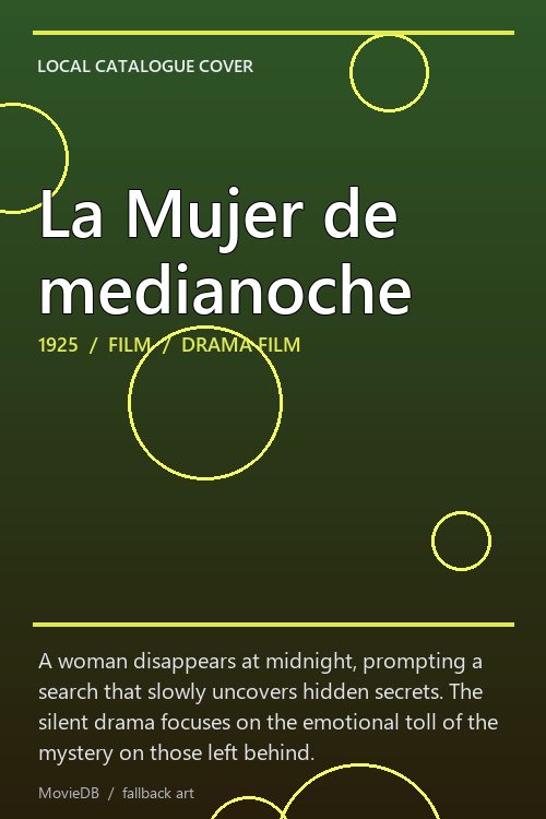 La Mujer de medianoche poster