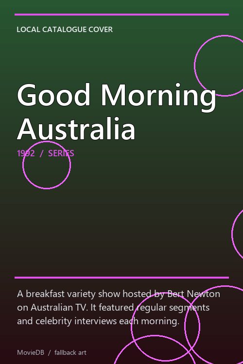 Good Morning Australia poster
