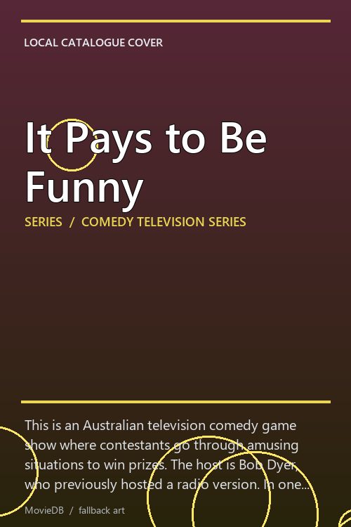 It Pays to Be Funny poster