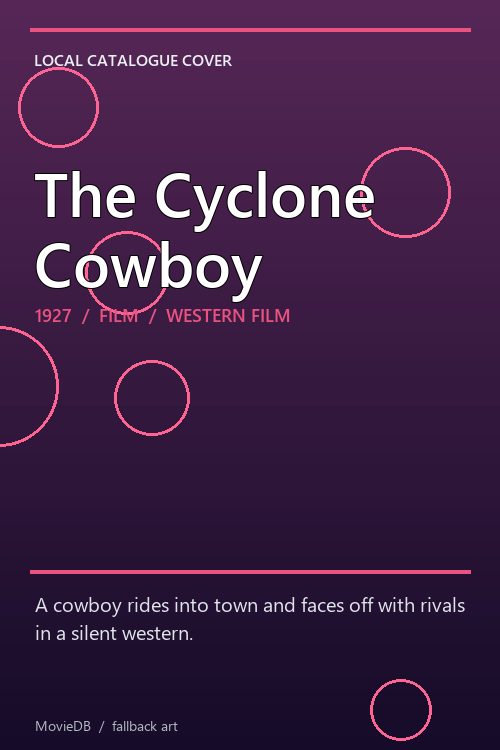 The Cyclone Cowboy poster