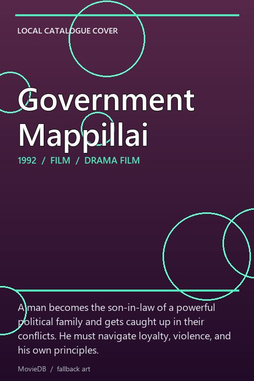 Government Mappillai poster