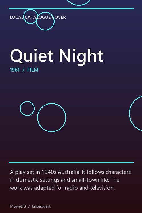 Quiet Night poster