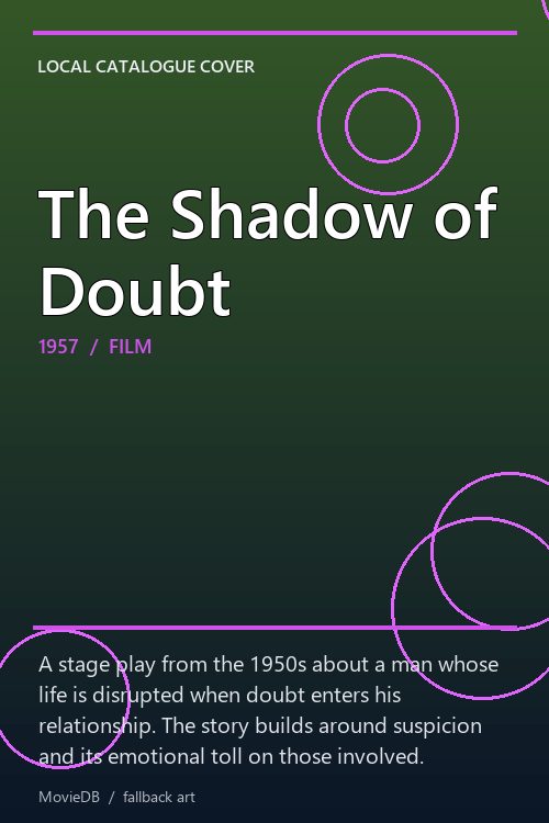 The Shadow of Doubt poster