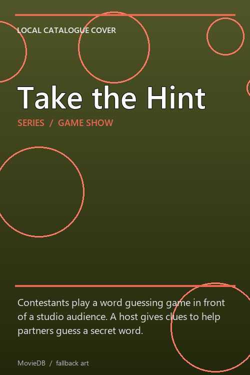Take the Hint poster