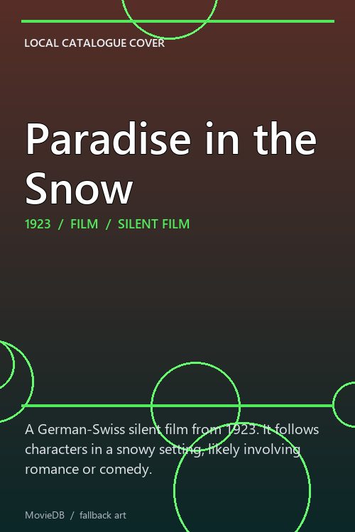 Paradise in the Snow poster