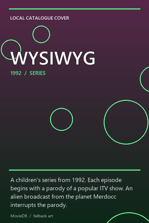 WYSIWYG poster