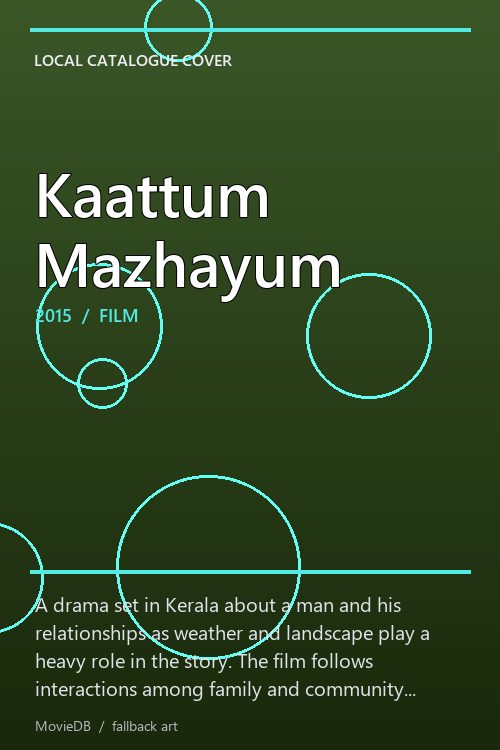 Kaattum Mazhayum poster