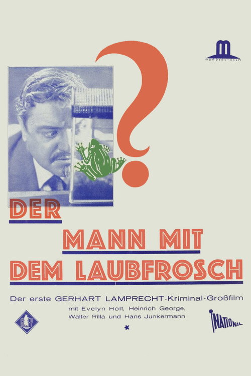 The Man with the Frog poster