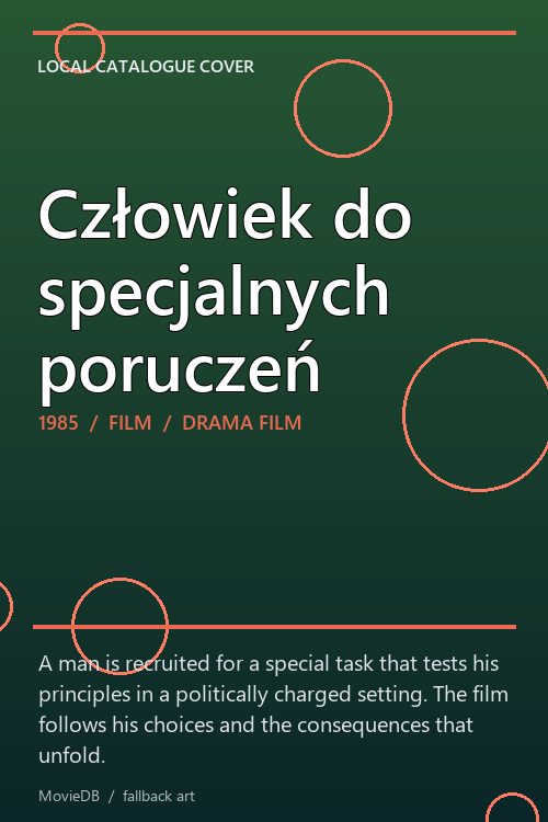 Człowiek do specjalnych poruczeń poster