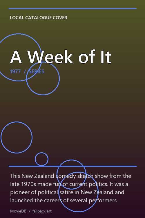 A Week of It poster