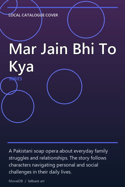 Mar Jain Bhi To Kya poster