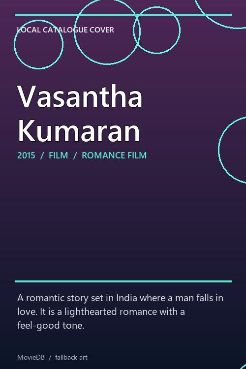 Vasantha Kumaran poster