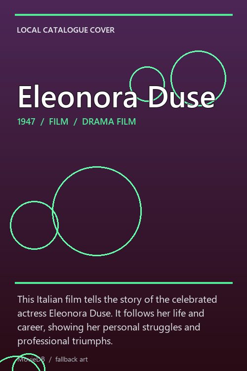 Eleonora Duse poster