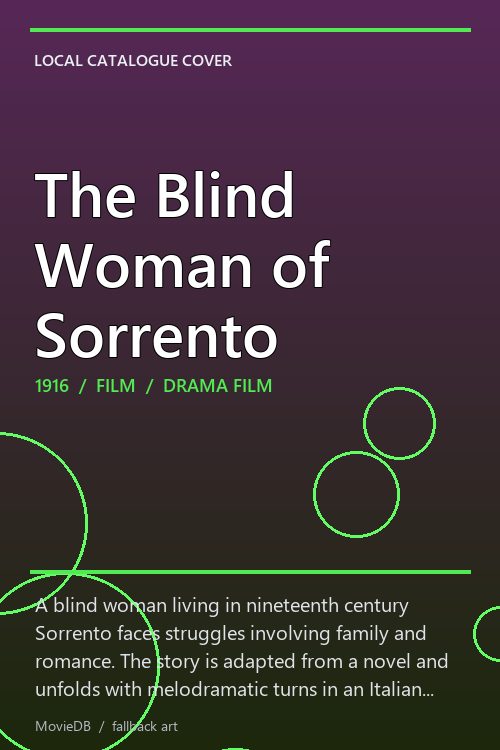 The Blind Woman of Sorrento poster