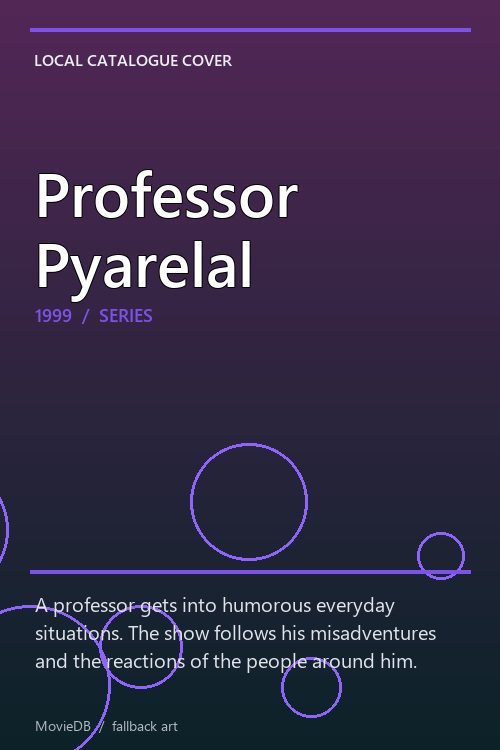 Professor Pyarelal poster