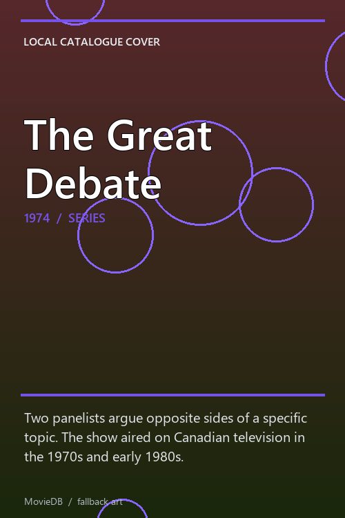 The Great Debate poster