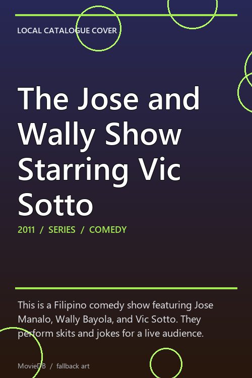 The Jose and Wally Show Starring Vic Sotto poster