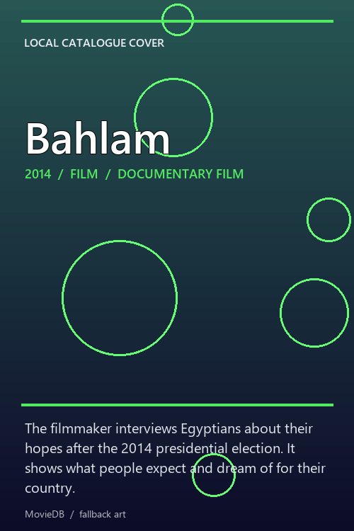 Bahlam poster