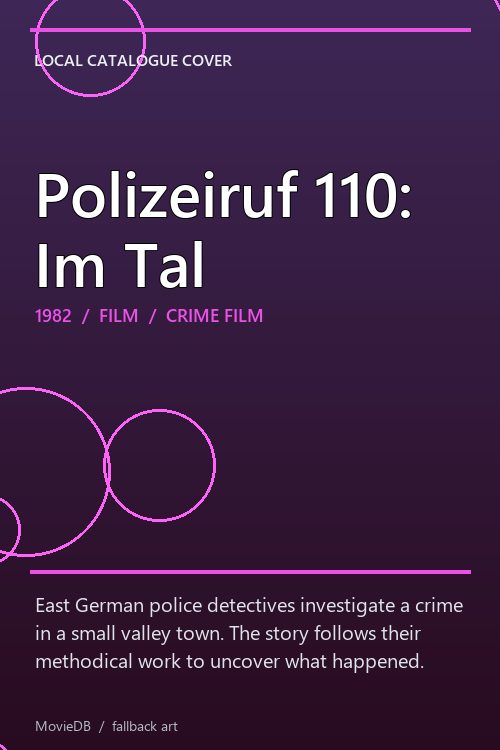 Polizeiruf 110: Im Tal poster