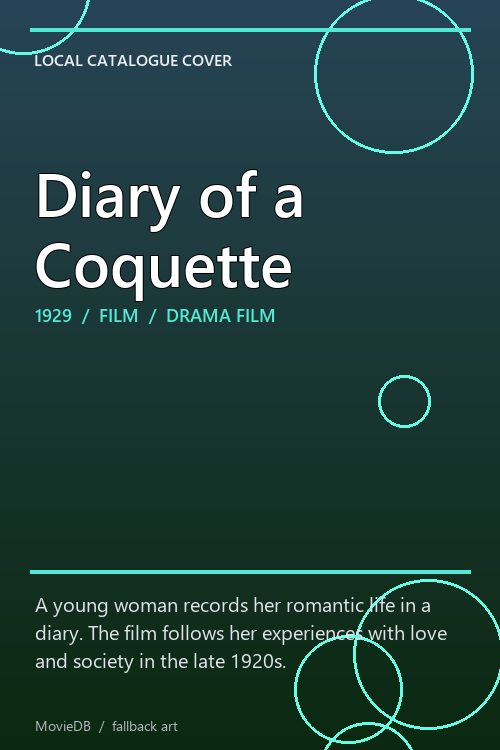 Diary of a Coquette poster