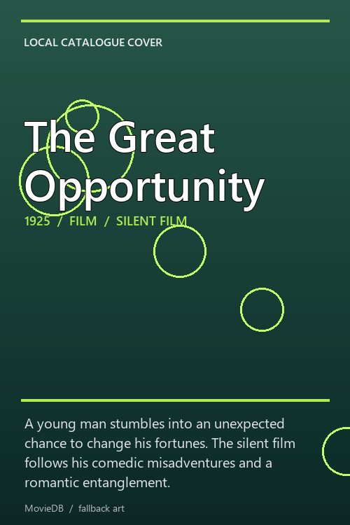 The Great Opportunity poster