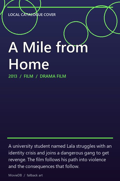 A Mile from Home poster
