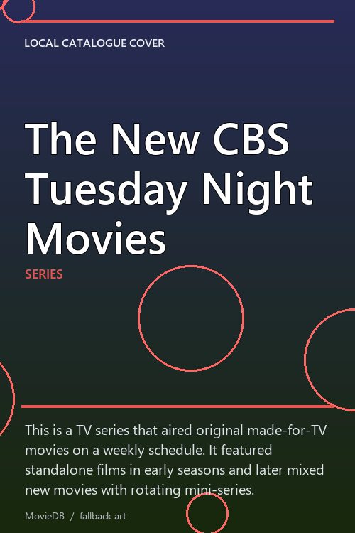 The New CBS Tuesday Night Movies poster