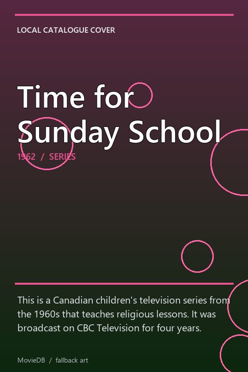 Time for Sunday School poster