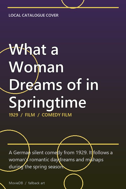 What a Woman Dreams of in Springtime poster