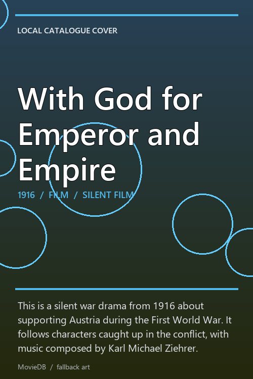 With God for Emperor and Empire poster