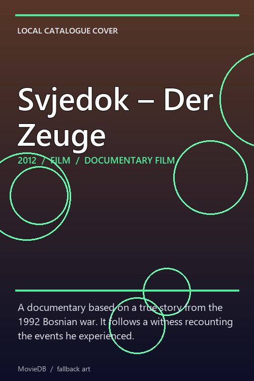 Svjedok – Der Zeuge poster