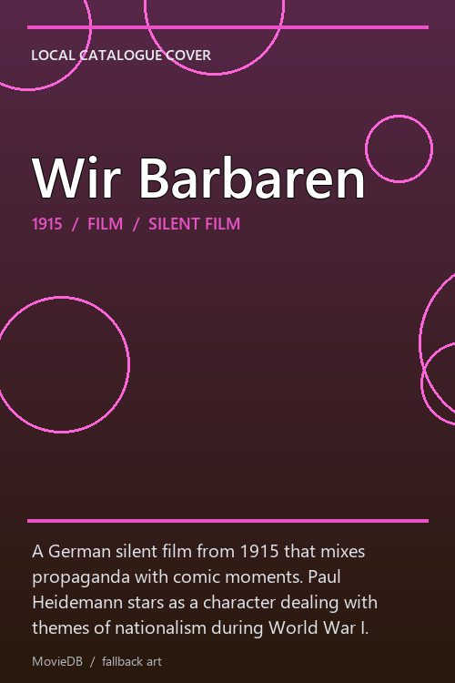 Wir Barbaren poster