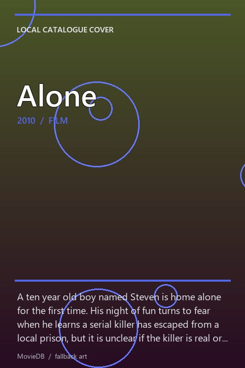 Alone poster
