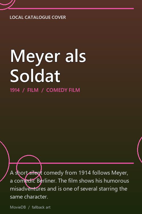 Meyer als Soldat poster
