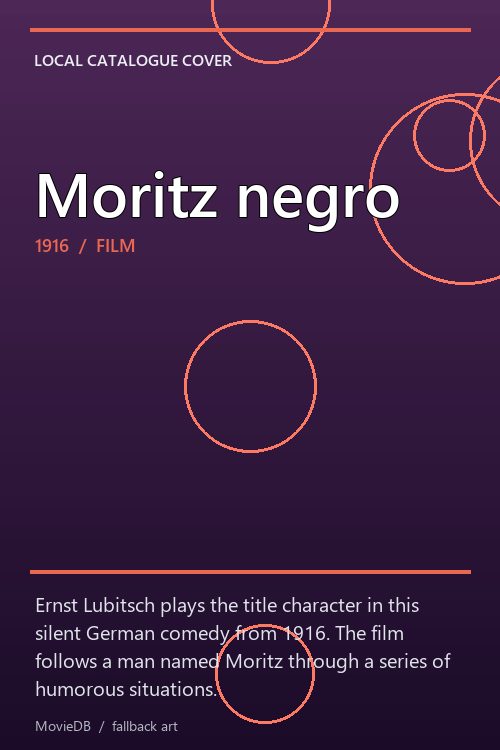 Moritz negro poster