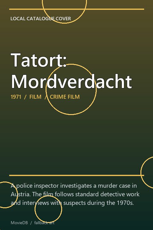 Tatort: Mordverdacht poster